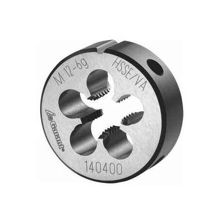 Garant M12X1.75 HSS-E Round Die, for High Tensile Steels, Closed/Pre-Slit Form 140400 M12